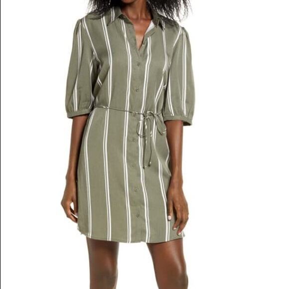 BB Dakota Striped Button Down Shirt Dress size small - Picture 1 of 5